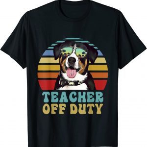 Teacher Off Duty Entlebucher Mountain Dog Summer Classic Shirt