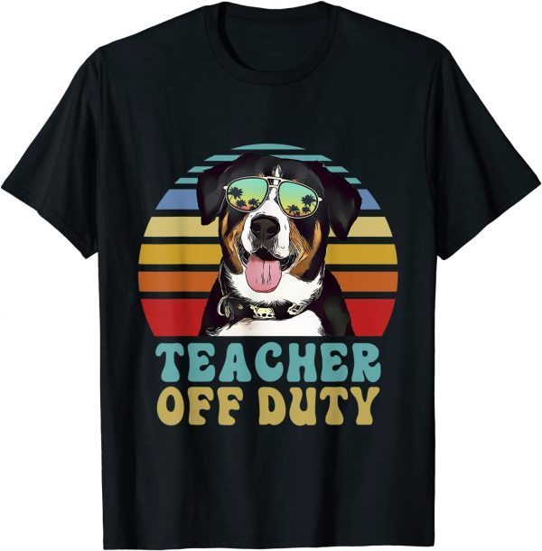 Teacher Off Duty Entlebucher Mountain Dog Summer Classic Shirt