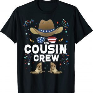 The Cousin Crew Matching Family Group 4th of July Cowboy T-Shirt