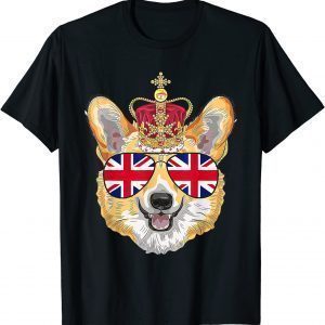 The Queen's Platinum Jubilee 2022 Royal Corgi UK Sunglasses Classic Shirt