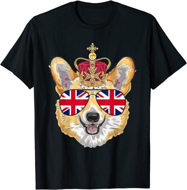 The Queen's Platinum Jubilee 2022 Royal Corgi UK Sunglasses Classic Shirt