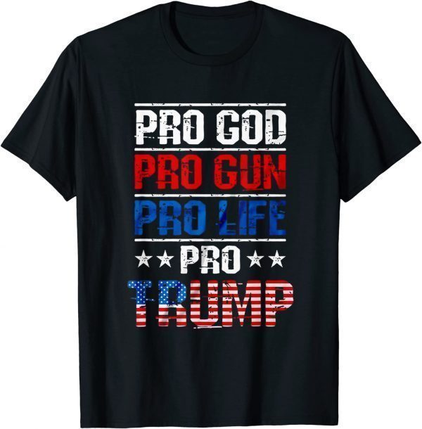 Trump 2024 American Flag Vintage MAGA Trump 2024 T-Shirt