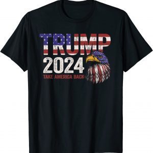 Trump 2024 Take America Back US Flag USA Eagle Trump Support Limited Shirt