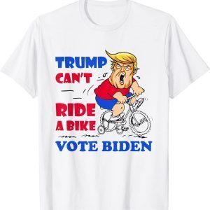 Trump Can t Ride A Bike Vote Biden 2022 Meme 4th Of July Classic Shirt