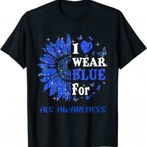 Twinkle Heart Sunflower Als Awareness T-Shirt