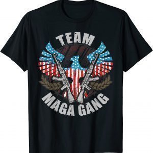 US Flag Team Maga Gang Pro Trump Patriotic 4th Of July 2022 Shirt