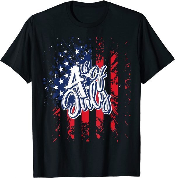 USA Freedom Day 4th of July American Flag Patriotic 2022 Shirt