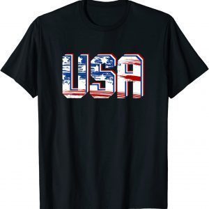 USA US Flag Patriotic 4th of July America T-Shirt