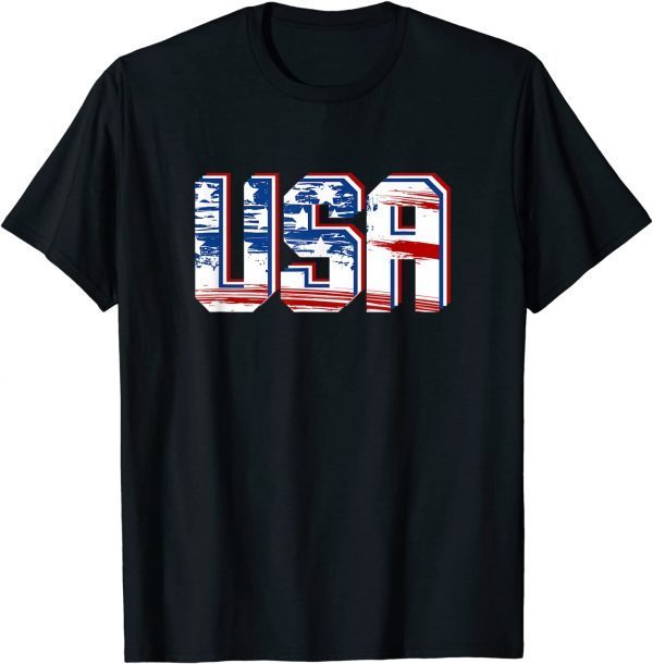 USA US Flag Patriotic 4th of July America T-Shirt