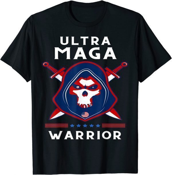 Ultra Maga Warrior Dad Anti Biden US Flag Pro Trump 2024 Limited Shirt