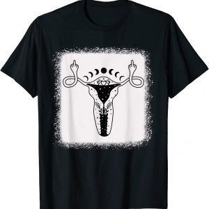 Uterus Shows Middle Finger Feminist Pro Choice Womens Rights Classic Shirt