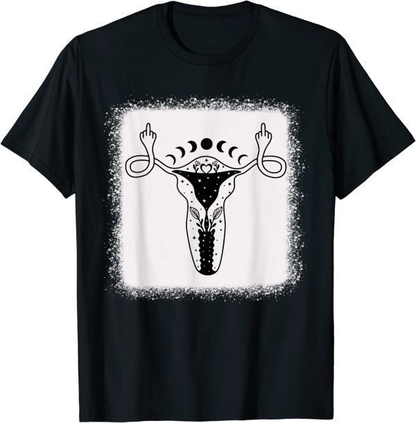 Uterus Shows Middle Finger Feminist Pro Choice Womens Rights Classic Shirt