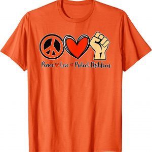 Uvalde Protect Our Kids End Guns Violence Wear Orange Peace Sign 2022 Shirt