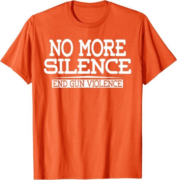 Uvalde Wear Orange Anti Gun No More Silence End Gun Violence Ribbon 2022 Shirt