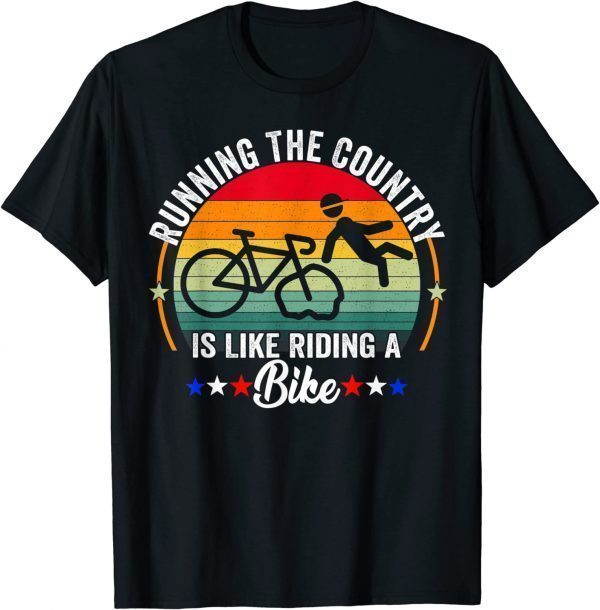 Vintage Biden Falling Off His Bicycle Biden Falls Off Bike 2022 Shirt