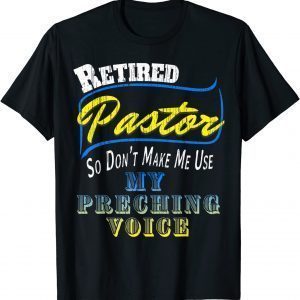Vintage Retired Pastor Preacher Minister Retirement T-Shirt