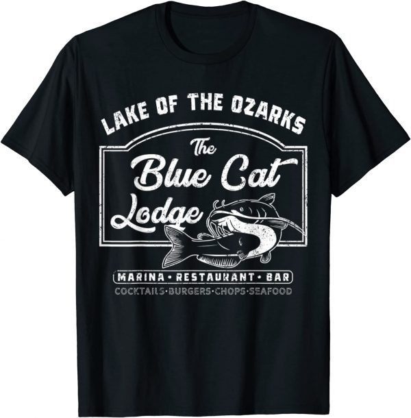 Vintage The Blue Cat Lodge Lake Of The Ozarks 2022 Shirt
