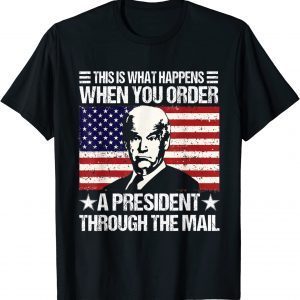 When You Order A President Through The Mail Biden US Flag 2022 Shirt