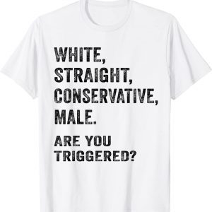 White Straight Conservative Male Conservative 2022 Shirt