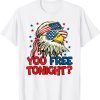 You Free Tonight American Eagle Mullet USA Flag 4th Of July Classic Shirt