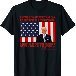 America Nation Defined In A Single Word Biden Classic Shirt