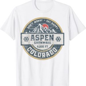 Aspen Colorado Rocky Mountains Tee Hiking Camping Climbing Classic Shirt