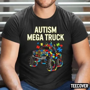 Autism Mega Truck Shirt Monster Truck Autism Awareness Classic Shirt