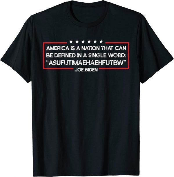 Biden America Can Be Defined In Single Word 2022 Shirt