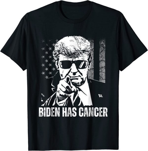 Biden Has Cancer US Flag - Donald Trump Classic Shirt