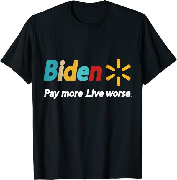 Biden, Pay More Live Worse anti biden Classic Shirt