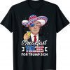 Breakfast Tacos For Trump 2024 Support Trump USA Flag 2022 Shirt