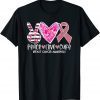 Breast Cancer Awareness Costume Pink Peace Love Cure 2022 ShirtBreast Cancer Awareness Costume Pink Peace Love Cure 2022 Shirt