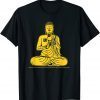 Buddha Texting On Cell Phone Peace Love Joy Happiness Classic Shirt