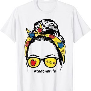 Bun Apple Teacher Life Cute First Day Back To School Classic ShirtBun Apple Teacher Life Cute First Day Back To School Classic Shirt