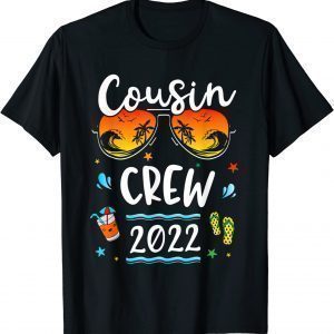 Camping Picnic Cousin Crew 2022 Summer Vacation Sunglasses 2022 Shirt