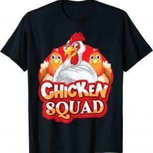 Chicken Squad-Funny Chicken T-Shirt