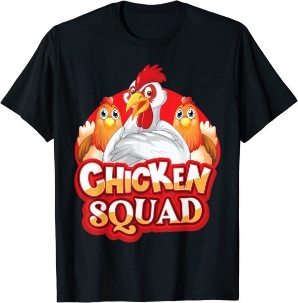 Chicken Squad-Funny Chicken T-Shirt