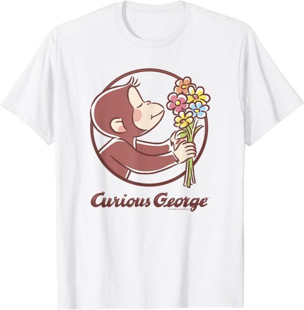 Curious George Flower Bouquet Poster Classic Shirt