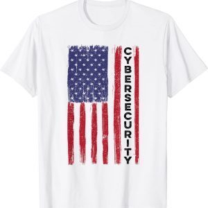 Cybersecurity US Flag Distressed 2022 Shirt