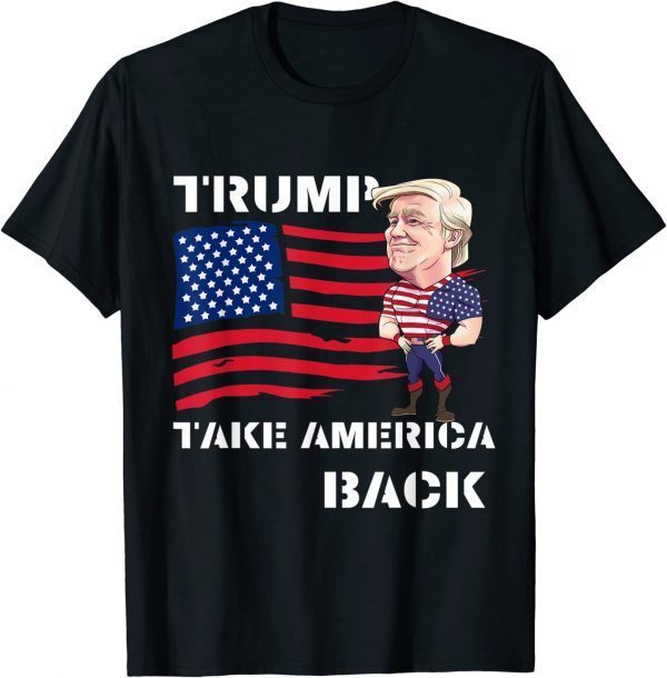 Donald Trump 2024 Flag Take America Back Classic Shirt