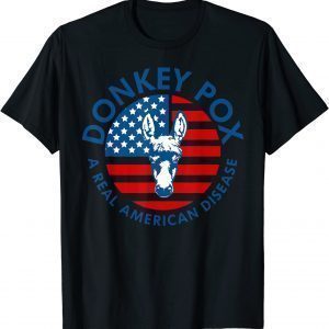 Donkey Pox A Real American Disease US Flag Classic Shirt