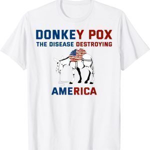 Donkey Pox The Disease Destroying America, Biden Donkeypox 2022 Shirt