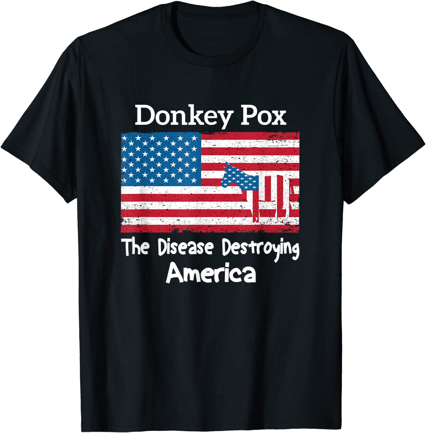 Donkey Pox The Disease Destroying America Joe Biden 2022 Shirt