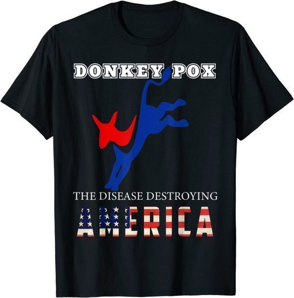 Donkey Pox the Disease Destroying America - Usa Flag Classic Shirt