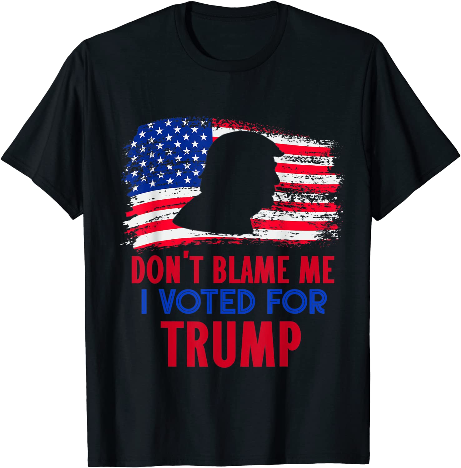 Don't Blame Me I Voted For Trump Vintage USA Flag 2022 Shirt