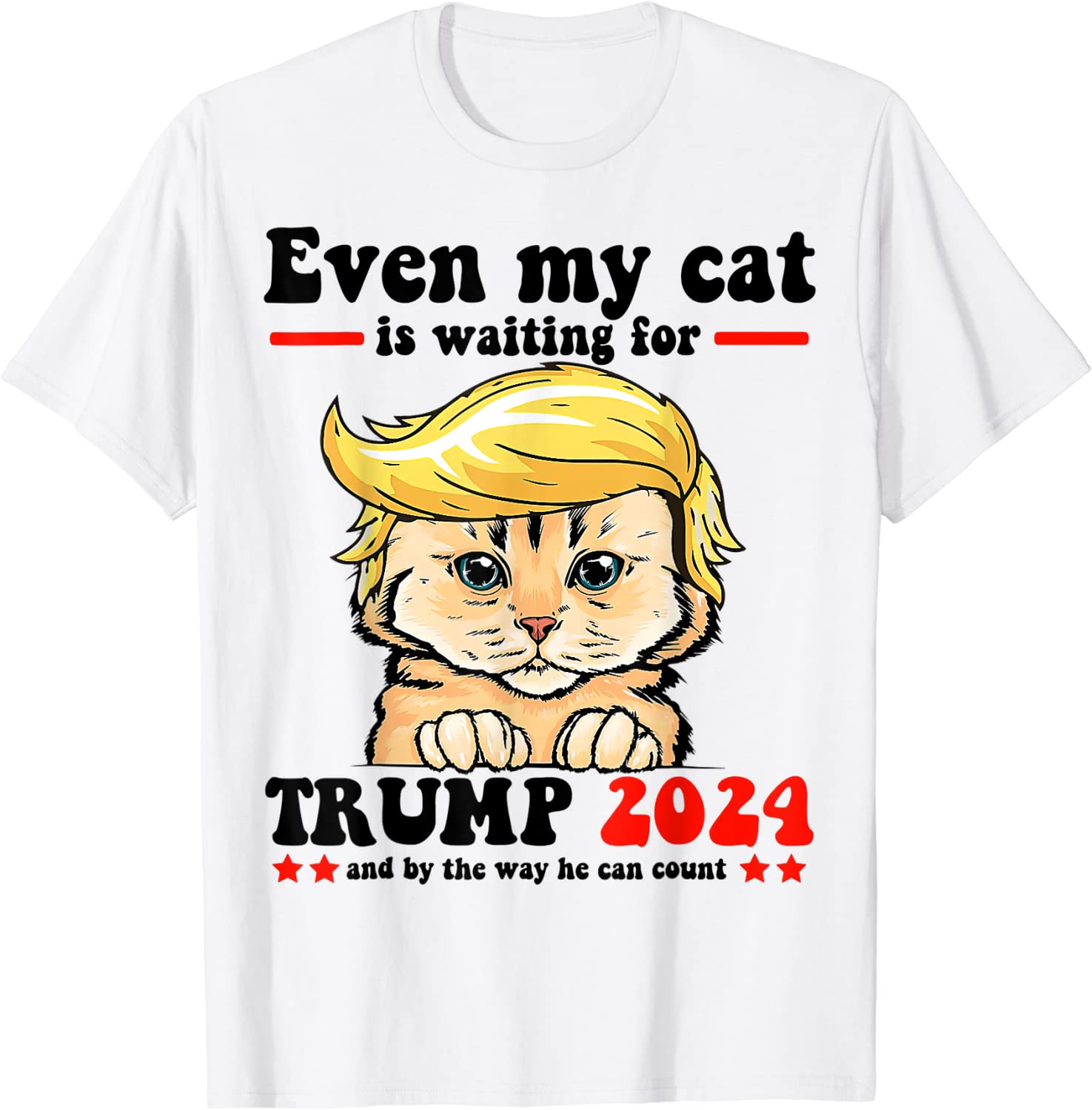 Even My cat Is Waiting For Trump 2024 Classic Shirt