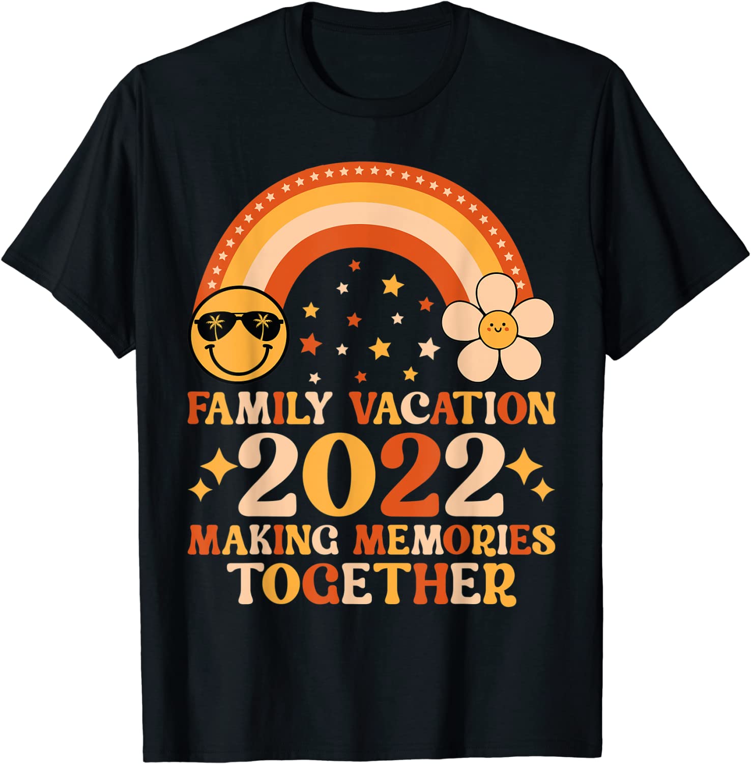 Family Vacation 2022 Making Memories Together Retro Rainbow 2022 Shirt ...