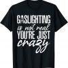 Gaslighting Is Not Real Quote You're Crazy Classic Shirt
