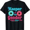 Gender Keeper Auntie Donuts Lover Gender Reveal Idea 2022 Shirt