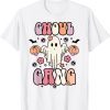 Ghoul Gang Ghost Boo Floral Spooky Vibes Halloween T-Shirt